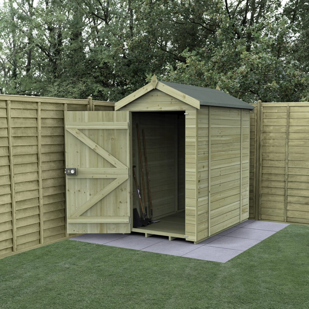 Timberdale 6×4 Apex Shed No Window with Installation 5013053195987 2